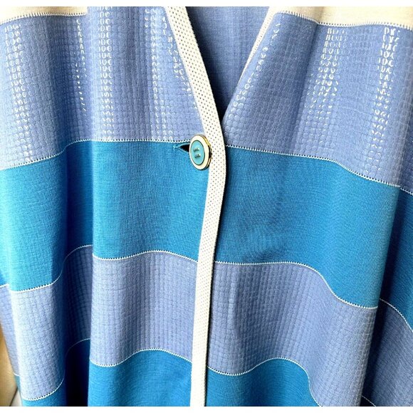 Stizzoli Womens Cardigan Sweater Lana Wool Textured Italy Multicolored Sz 60 - Picture 7 of 9